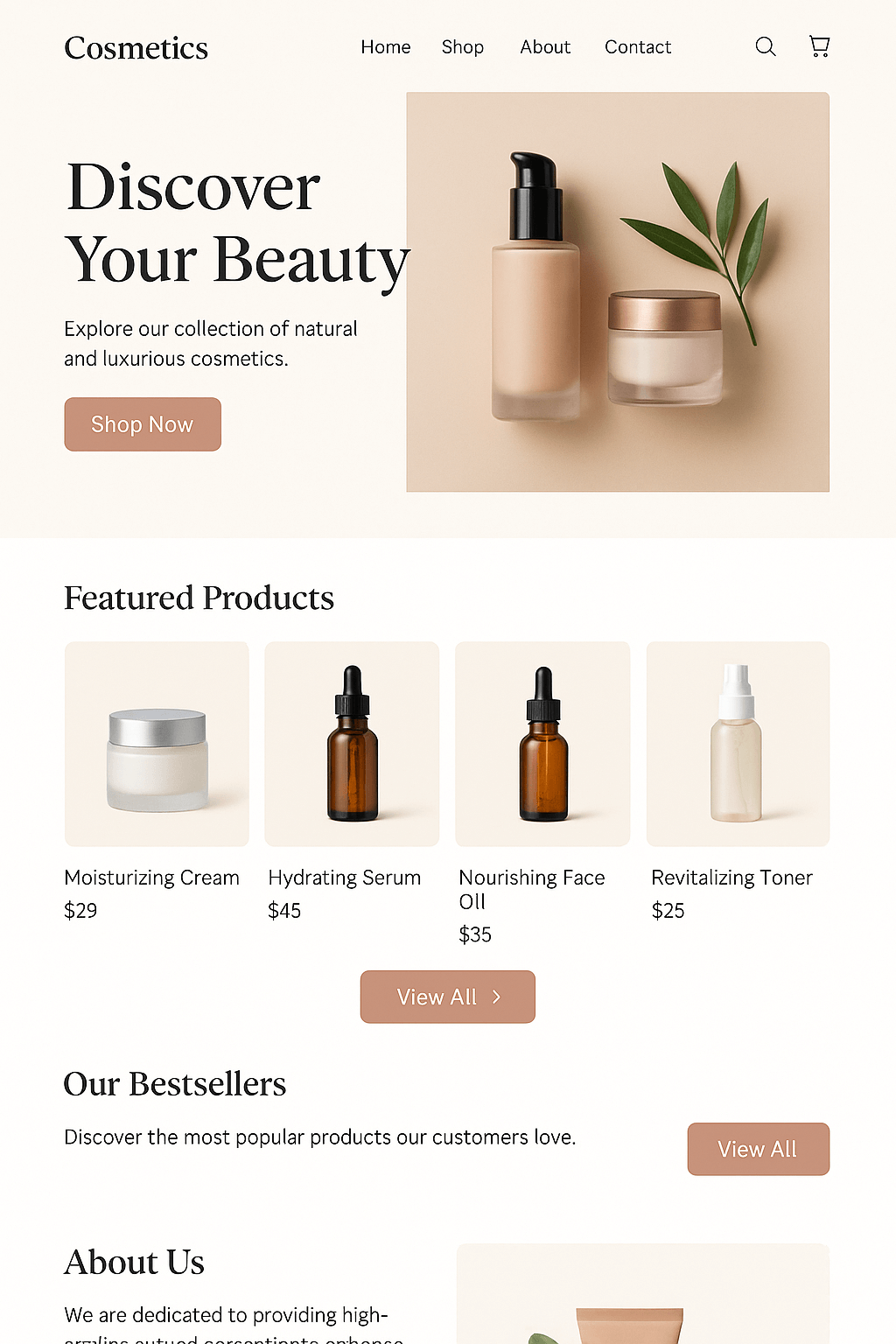 Web bán mỹ phẩm