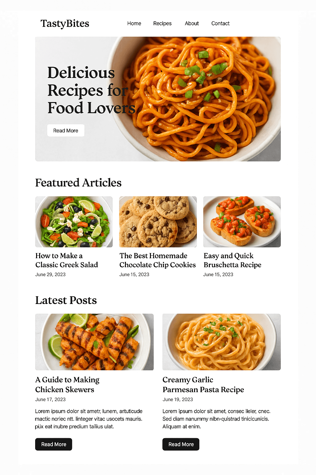 CMS Blog ẩm thực